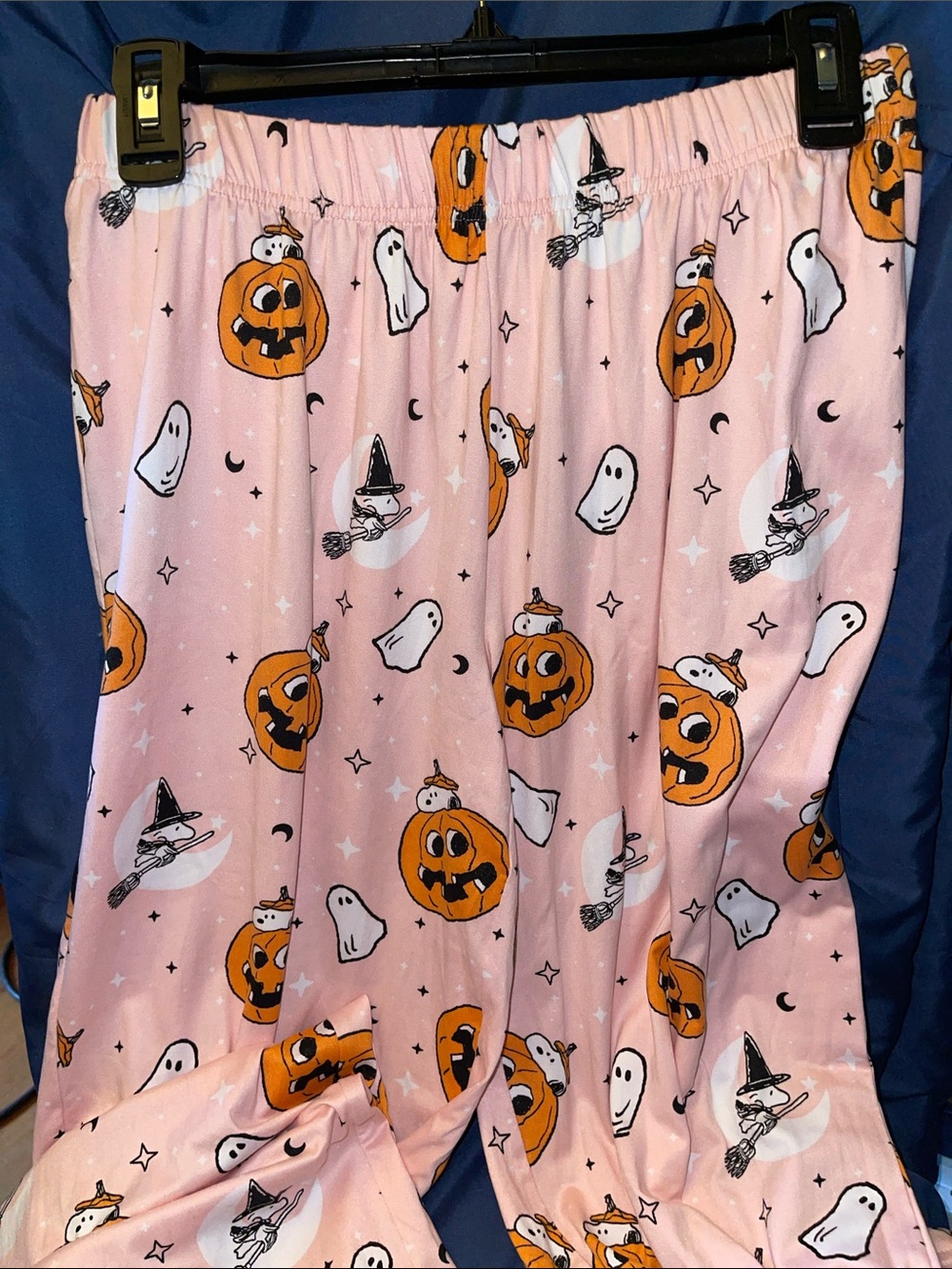 Peanuts Pink Halloween Pumpkin & Ghost Pajama Pants